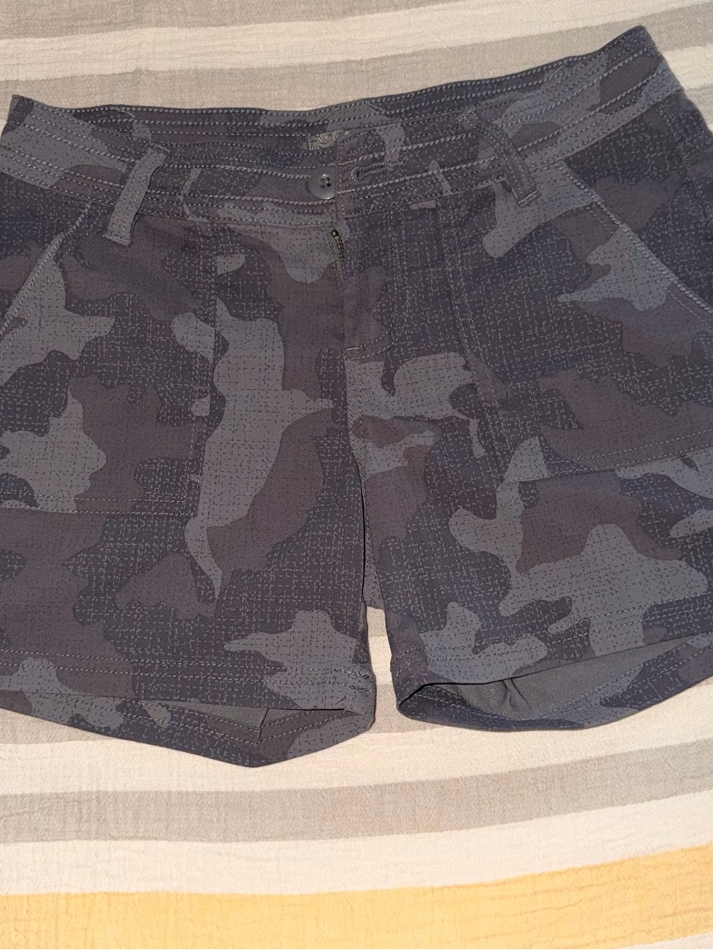PrAna Dark Gray Camo Shorts